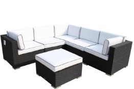 BRAND NEW & BOXED Florida 6 piece corner set The Florida Outdoor Rattan Corner Sofa Set. Gorgeous