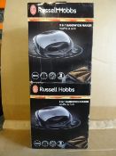 3 x Russell Hobbs 3 in 1 Sandwich Makers, Waffle & Grill. 750 watts, 3 interchageable plated,