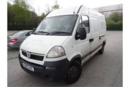 2005 05 Reg Vauxhall Movano Van. 2.5 Diesel. Medium Wheel Base High Roof. High security locks,