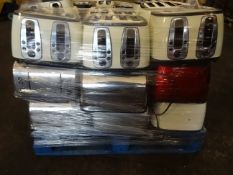 1 x Large Pallet (62) to contain 49 x Russell Hobbs 2 & 4 Slice Toasters, In various designs and