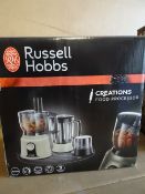 1 x Russell Hobbs Creations Food Processor.600w, 1.5 Litre processing bowl with safety lock lid, non