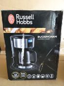 1 x Russell Hobbs Buckingham Coffee Maker. Improved coffee extraction, great tasting coffee, 24 hour