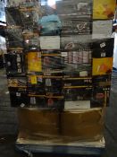1 x Very Large Pallet Approx 7 foot tall! (53) to contain approx. 180 items of Russell Hobbs