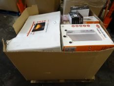 1 x Large Pallet (3) to contain a large quantity of various items such as: wall mounted electric