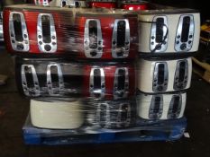 1 x Large Pallet (57) to contain 49 x Russell Hobbs 2 & 4 Slice Toasters, In various designs and
