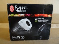 5 x Russell Hobbs Food Collection Hand Mixers. 125W, Heavy Duty Chrome-plated beaters, comfort