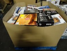1 x Large Pallet (1) to contain a large quantity of various items such as: Russell hobbs toasters,