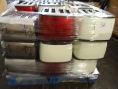 1 x Large Pallet (14) To contain 36 x Russell Hobbs 4 Slice Toasters. Includes Heritage, Futura
