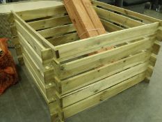 2 x framed composter's  size 1000mm x 1000mm x 600mm