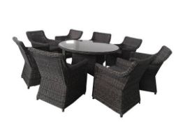 Balmoral Executive 7 Piece Dining Set. The Highest Quality Out Door Rattan Set for an ultimate