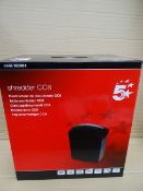 4 x 5 Star Shredders CC8 13L. Shreds upto 8 sheets at one time, shreds credit cards, paper clips and