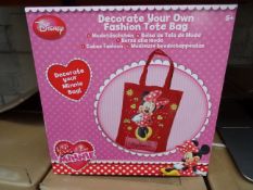 12 x Disney Princess Decorate Your Own Fashion Tote Bag. INCLUDES: 1  x Tote Bag, 1 x foam icon