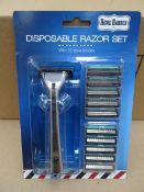 24 x Home Barber Disposable Razor Set with 10 Tripple Blades. RRP £6.99 Each, total RRP Value £167.