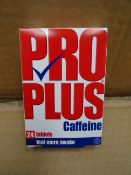 1 x Pallet to contain 360 Packs of Pro Plus Caffeine Tablets. 24 Per Pack. Relieves temporary