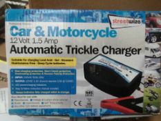 50pcs - Car and motorcycle 12V automatic trickle charger 1.5amp - rrp £19.99
