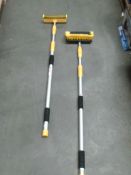 2 x extendable brush systems with head attachments