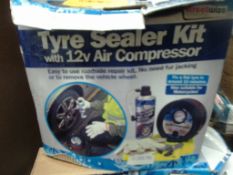 2 x Tyre Sealer Kit with 12V air compressor