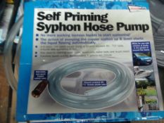 Self priming syphon hose pump