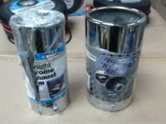 2 Chrome exhaust pipes
