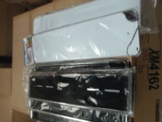 Qty of assorted number plate surrounds - metal & plastic