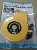 12V Retractable 3 Metre cable reel boxed