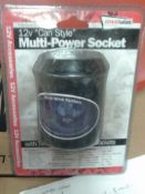 12V Can style multi Power socket system