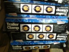 10pcs x Trailer / car / caravan full face wheel clamp - boxed in original packaging rrp £32..