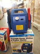 5pcs x  Portable Power Station and engine starter + 260psi air compressor similar rrp £69  -
