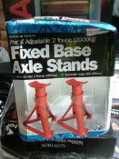 Fixed base axle stands