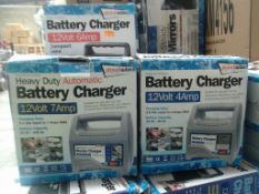 5pcs x 12Volt various amp battery charger - rrp £19.99 each