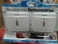 Rechargeable dehumidifier - protects your caravan/ motorhome from damp and condensation - rrp £18.99