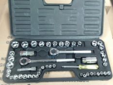 52 pcs ratchet socket set - new and boxed in carry case