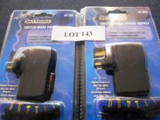 QTY 1	SET OF 2	PLUG IN POWER SUPPLIES	(All items are brand new, in box surplus trade stocks.  Orders