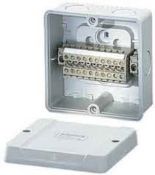 QTY 100	100MMX100MMX60MM IP65 ENCLOSURE WITH CONNECTORS 10WAY	(All items are brand new, in box