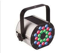 QTY 4	COLOUR CHANGING LED PAR CAN 30W  	THESE FITTINGS CAN BE STACKED ON TOP OF EACH OTHER	(All