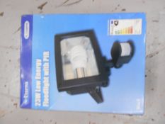 QTY 1	ETERNA FL124BPIR LOW ENERGY FLOODLIGHT WITH PIR	(All items are brand new, in box surplus trade