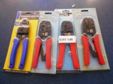 QTY 1	SET OF 4 DATA CRIMPING TOOLS	(All items are brand new, in box surplus trade stocks.  Orders