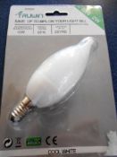 QTY 100	2WATT LED CANDLE LAMP SES 6000K DAYLIGHT	(All items are brand new, in box surplus trade