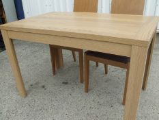 Pair (2)  of Brand New & Boxed Dining Tables
Oak Finish
table size 1200mm x 750mm x height 750mm