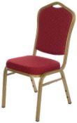 50 x NEW Ali Style Shield Back Banqueting Chair
The shield back chair has a 25mm extruded steel gold