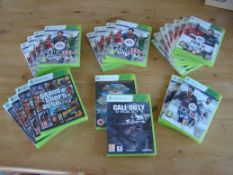 Seletion of Xbox 360 games includes FIFA 2013 FIFA 2014, Batman and Gerand theft auto.