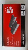 500 boxes of SIZE 24/6 STAPLES 5 Star Branded. Each box contains 1000 staples. New & Unused