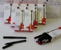 1728 RED FIBRE TIP PENS 0.4mm. 5 Star Branded. (144 Packs Of 12) New & Unused
