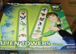 6 BEN TEN TOY GAMES RRP £6.99 EACH Can post at the cost of £8.00 NO VAT. SEE PICS
