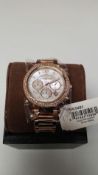 BRAND NEW MICHAEL KORS MK5491, LADIES ROSE GOLD PARKER CHRONOGRAPH WATCH - RRP £329.99 FREE P & P