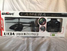 BRAND NEW 3 Channel 2.4GHz RC Helicopter with Camera- RRP £99.99_ Record your in-flight footage to