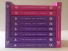 A collection of notebooks 3 x F**k Cupcakes and F**k Baking/7 x F**k Vintage and F**k Bunting (