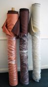 3x fabric rolls; Dimout fabric; Polyester; suitable for curtains and blinds; fire retardant; width