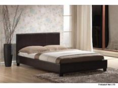 2x KING 5' PU BED BLACK