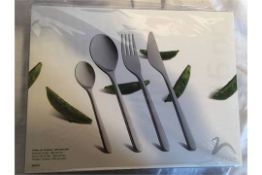 BRAND NEW Nuance Nomi 16pc Satin Matt Cutlery Set - RRP £99.99 The Nuance Nomi cutlery set was